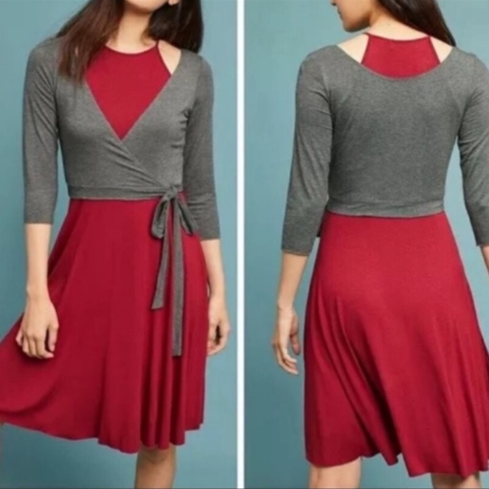 Anthropologie Bailey 44 Corps De Ballet Dress Faux wrap halter XS Ballet